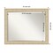 Beveled Bathroom Wall Mirror, Classic Honey Silver Frame